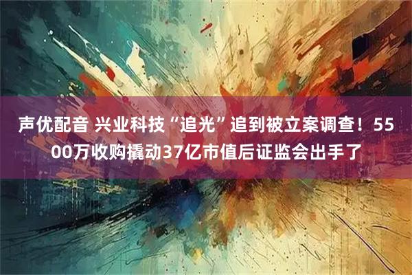 声优配音 兴业科技“追光”追到被立案调查！5500万收购撬动37亿市值后证监会出手了